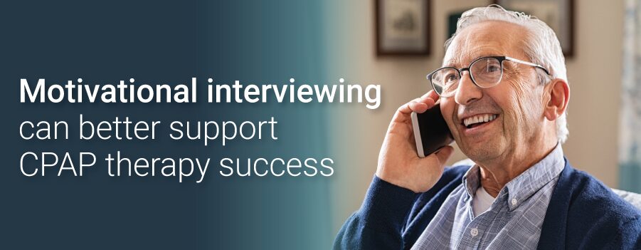 Elderly man talks on the phone